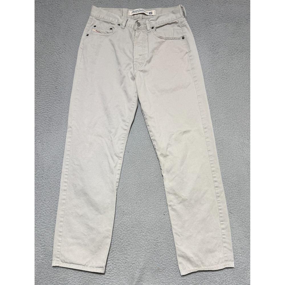 Diesel Jeans Mens Beige Cheyenne Regular Straight Button Fly Italy Fits 30x30